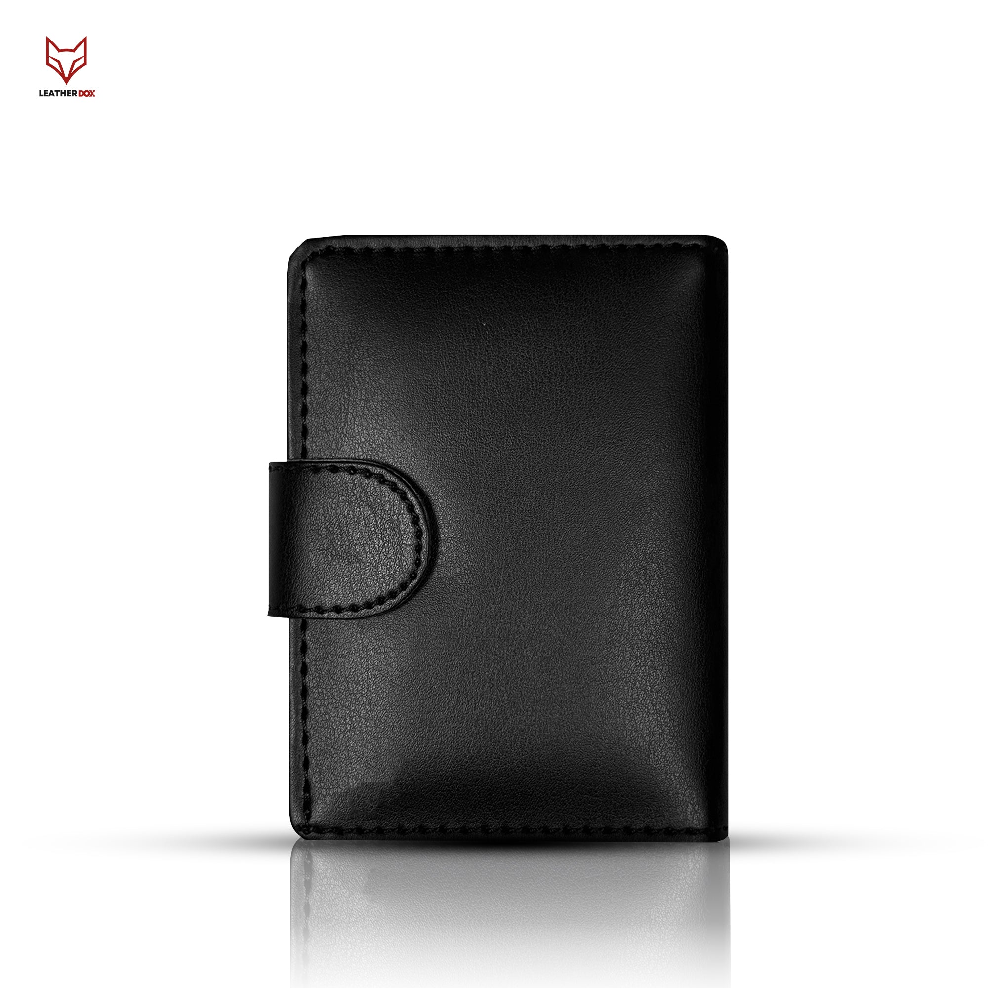Button Display Wallet Button Lock Mini Wallet – Leather Dox